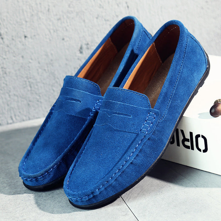 Vintém d'Ouro - Mocassins de camurça retro para homem
