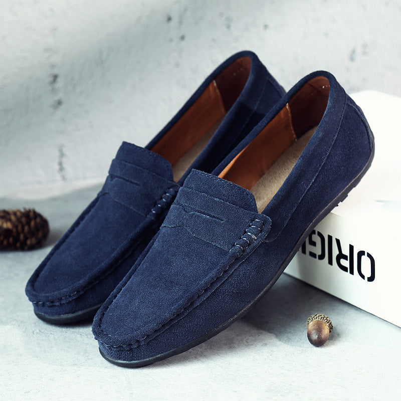 Vintém d'Ouro - Mocassins de camurça retro para homem