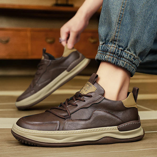 Vintém d'Ouro - Sapatos de couro com sola alta