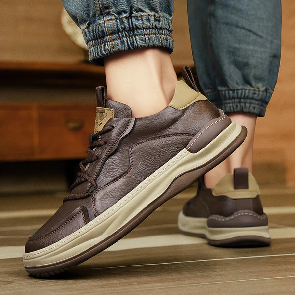 Vintém d'Ouro - Sapatos de couro com sola alta