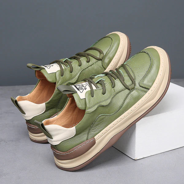 Vintém d'Ouro - Sapatos de couro com sola alta