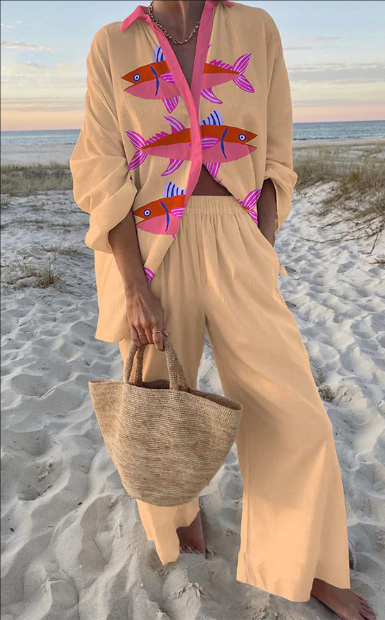 Vintém d'Ouro - Conjunto feminino leve e sofisticado para dias de verão