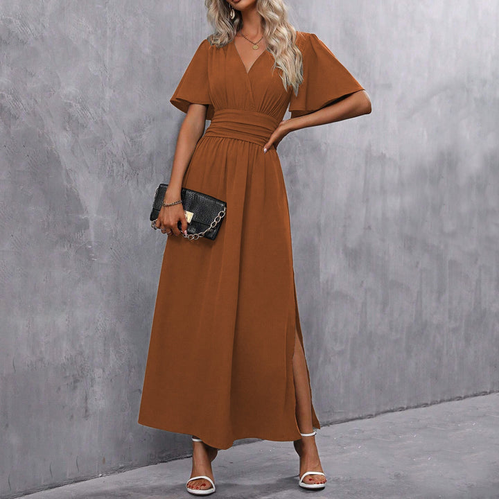 Vintém d'Ouro - Vestido Maxi Elegante Preto