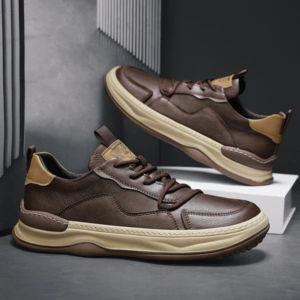 Vintém d'Ouro - Sapatos de couro com sola alta