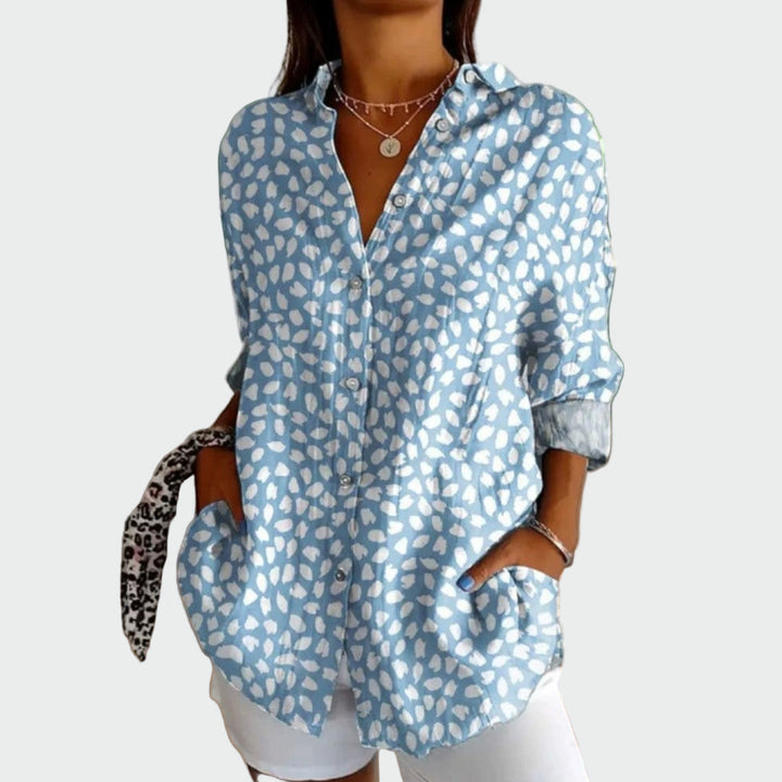 Vintém d'Ouro - Camisa estilosa com estampa floral