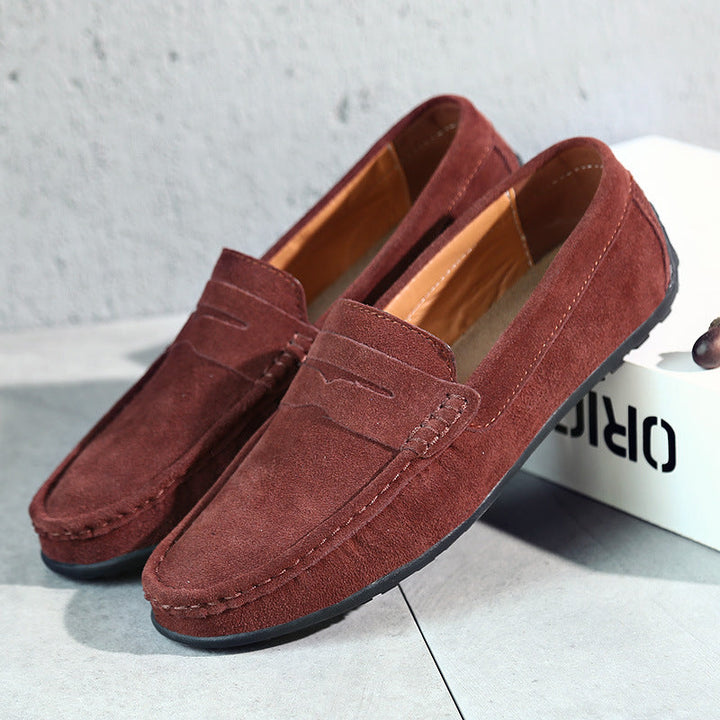 Vintém d'Ouro - Mocassins de camurça retro para homem