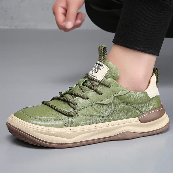 Vintém d'Ouro - Sapatos de couro com sola alta