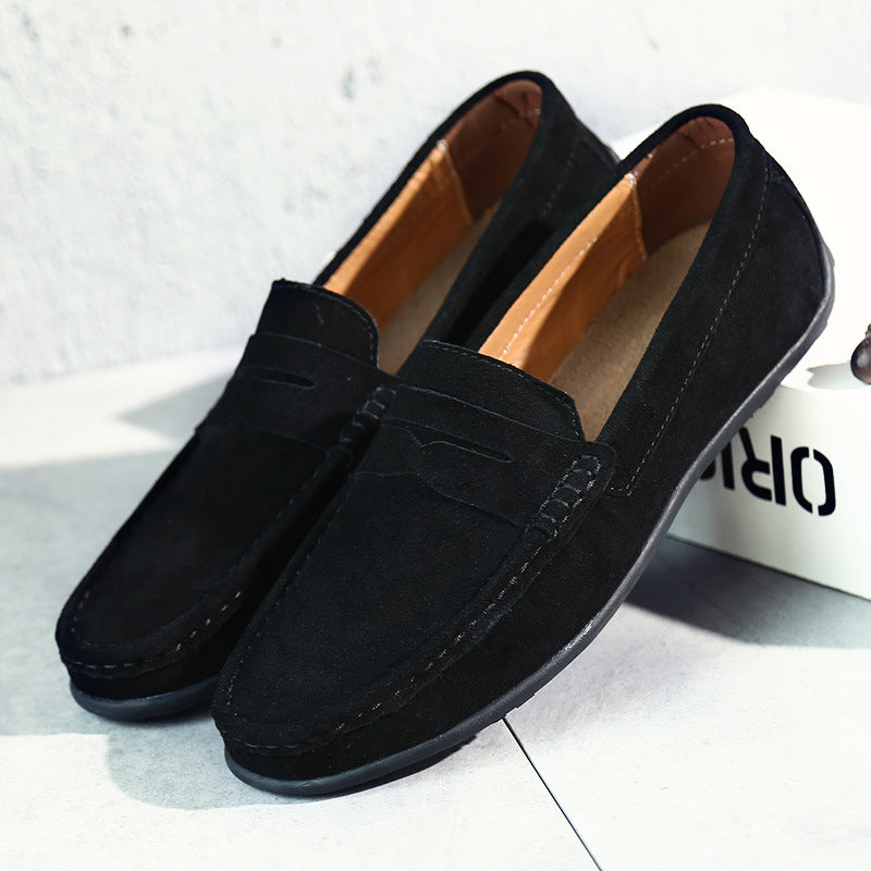 Vintém d'Ouro - Mocassins de camurça retro para homem