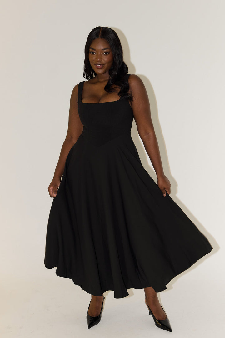 Vintém d'Ouro - Vestido Midi Intemporal