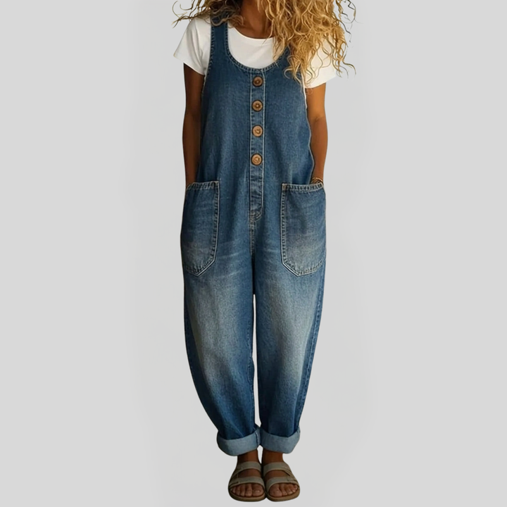 Vintém d'Ouro - Macacão de Denim Macio