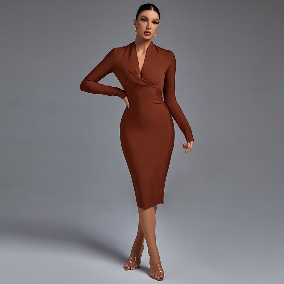 Vintém d'Ouro - Vestido de Manga Comprida