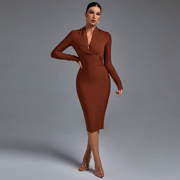 Vintém d'Ouro - Vestido de Manga Comprida