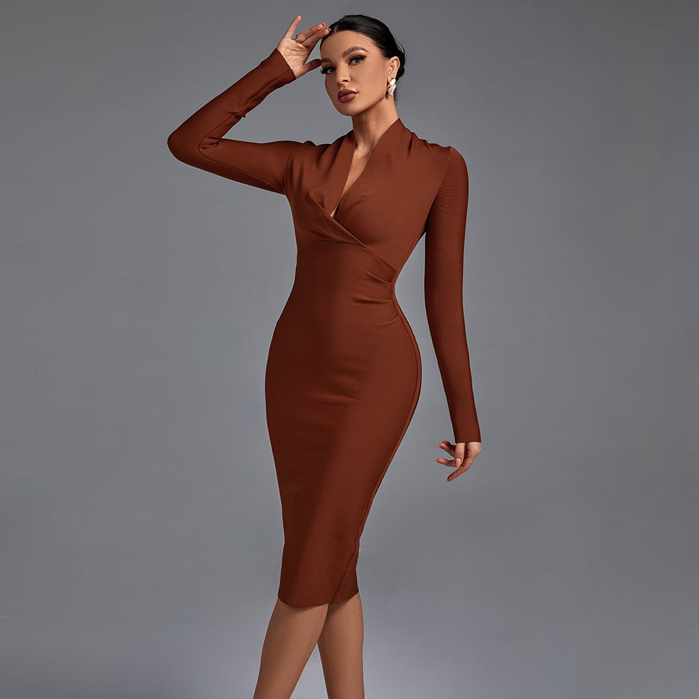 Vintém d'Ouro - Vestido de Manga Comprida