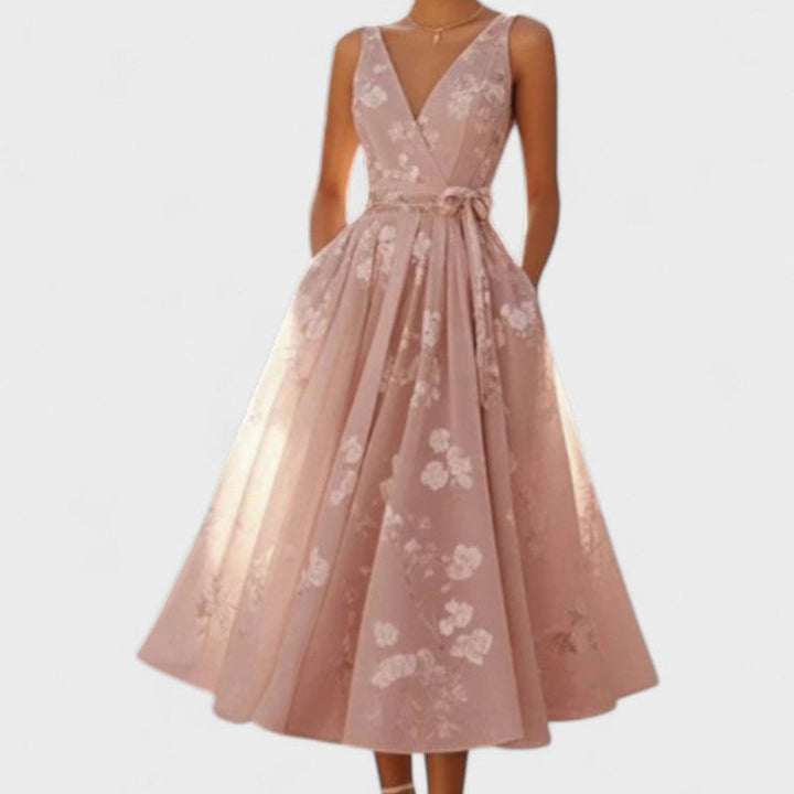 Vintém d'Ouro - Vestido Midi Elegante