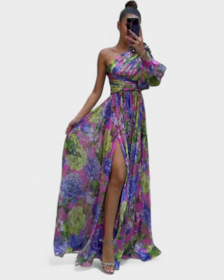 Vintém d'Ouro - Vestido Elegante e Fluido
