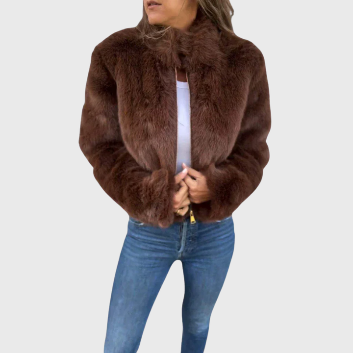 Vintém d'Ouro - Casaco térmico feminino Teddy Fleece