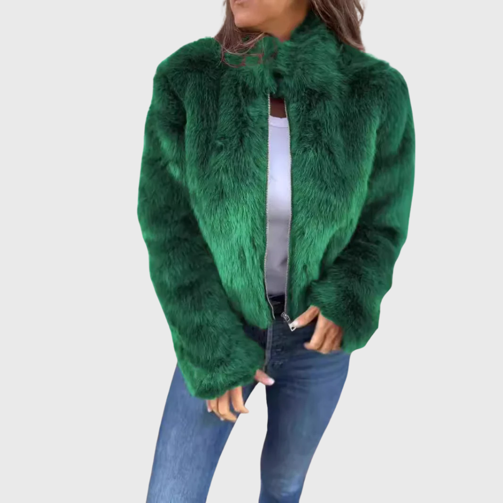 Vintém d'Ouro - Casaco térmico feminino Teddy Fleece