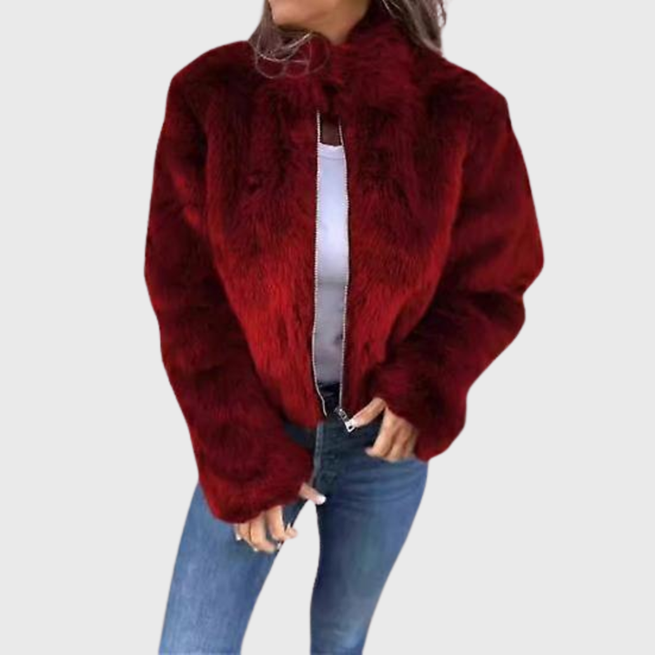 Vintém d'Ouro - Casaco térmico feminino Teddy Fleece