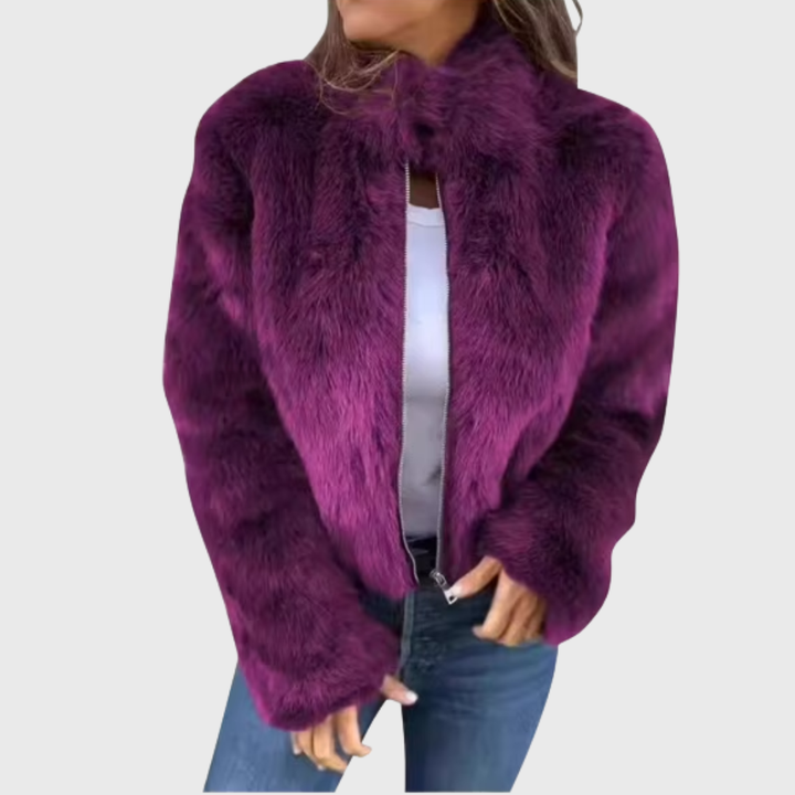 Vintém d'Ouro - Casaco térmico feminino Teddy Fleece
