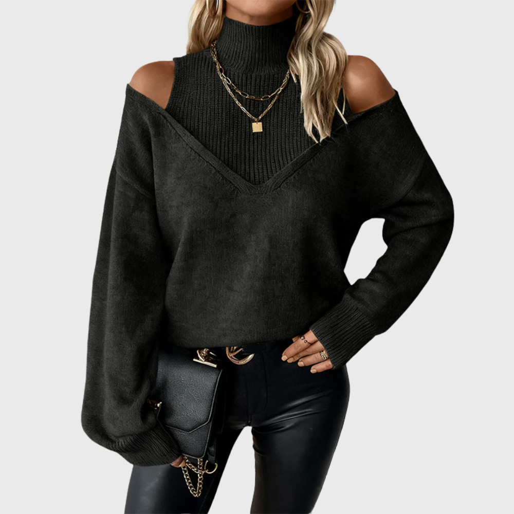 Vintém d'Ouro - Suéter feminino elegante