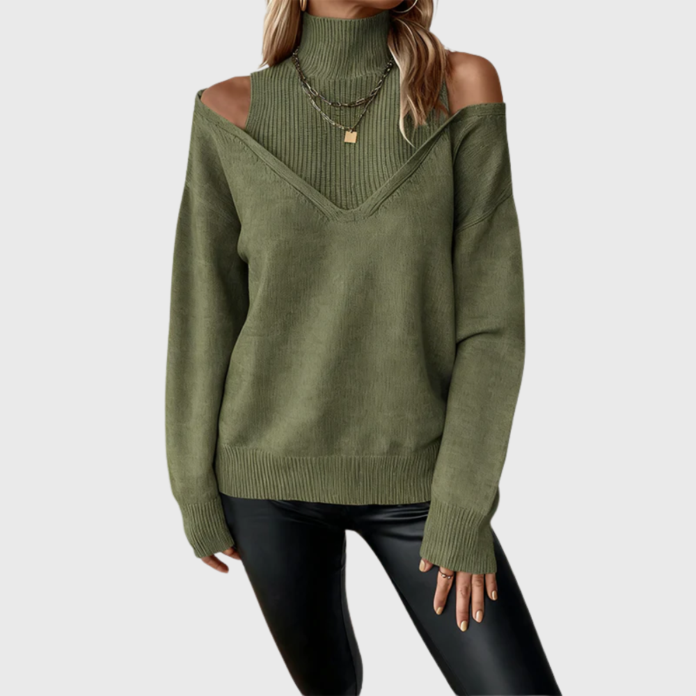 Vintém d'Ouro - Suéter feminino elegante