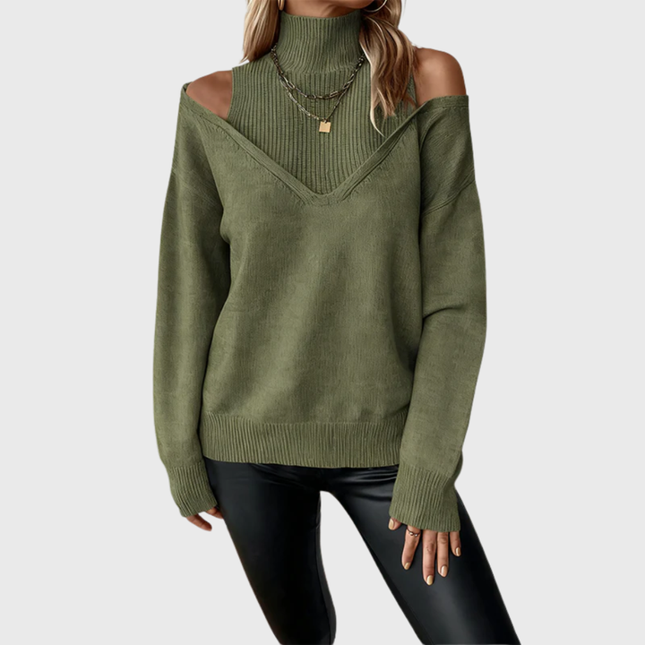 Vintém d'Ouro - Suéter feminino elegante