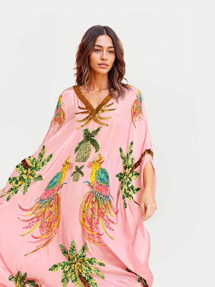 Vintém d'Ouro - Vestido Longo Estampado