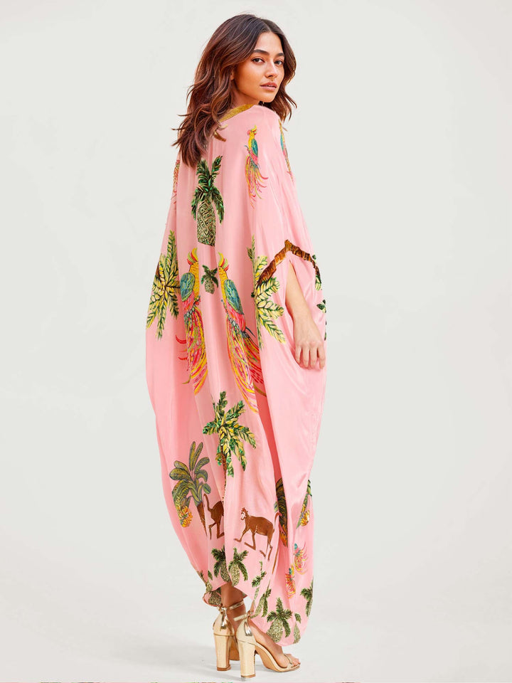 Vintém d'Ouro - Vestido Longo Estampado