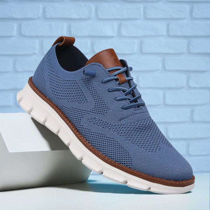 Vintém d'Ouro - Sapatos Ultra-Confortáveis Respiráveis Azul-Branco
