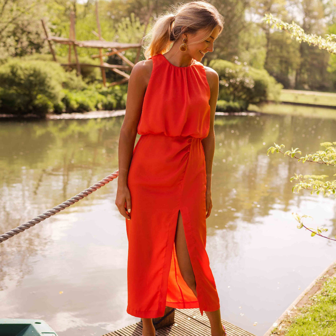 Vintém d'Ouro - Vestido Midi Elegante