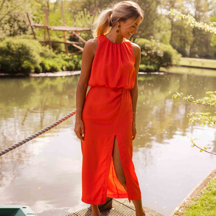 Vintém d'Ouro - Vestido Midi Elegante
