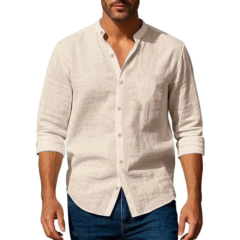 Vintém d'Ouro - Camisa de verão em algodão e linho