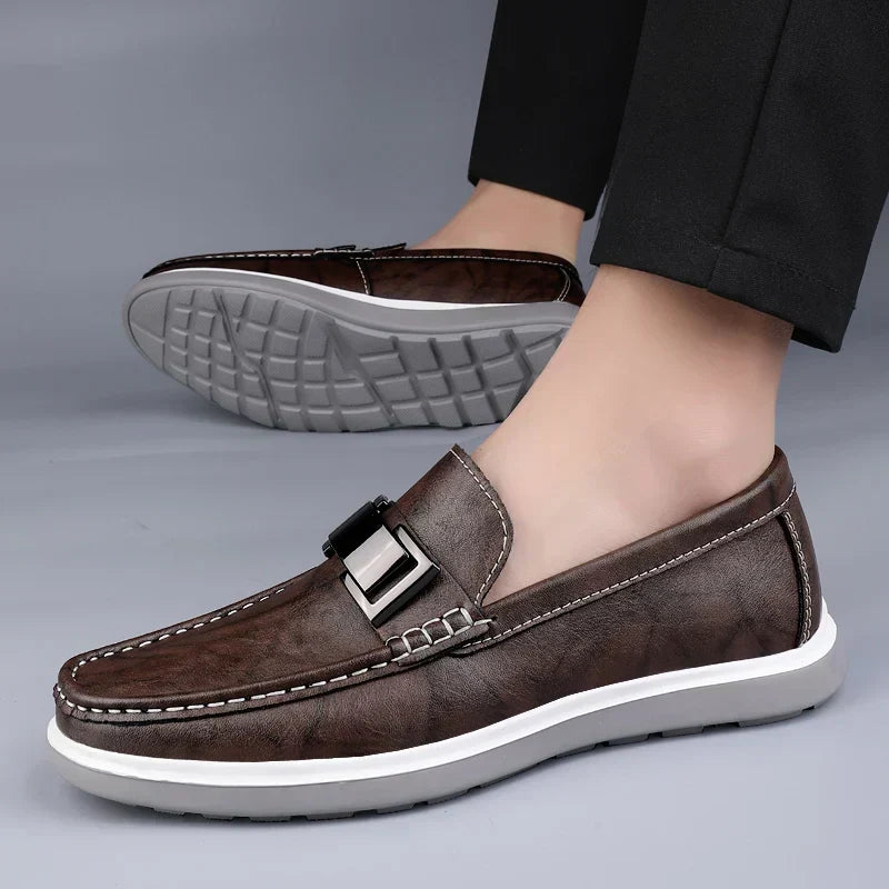 Vintém d'Ouro - Mocassins de couro de luxo