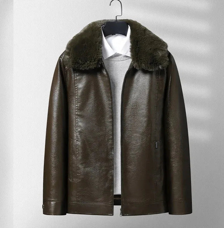 Vintém d'Ouro - Casaco de couro espesso