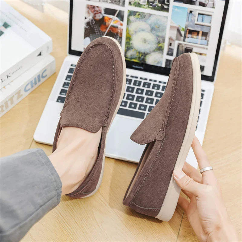 Vintém d'Ouro - Mocassins casuais de camurça