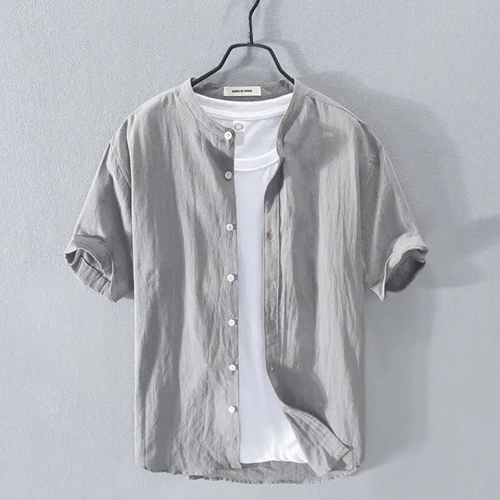 Vintém d'Ouro - Camisa de verão em algodão e linho