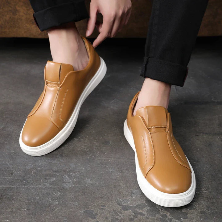 Vintém d'Ouro - Sapatos casuais de couro sem atacadores