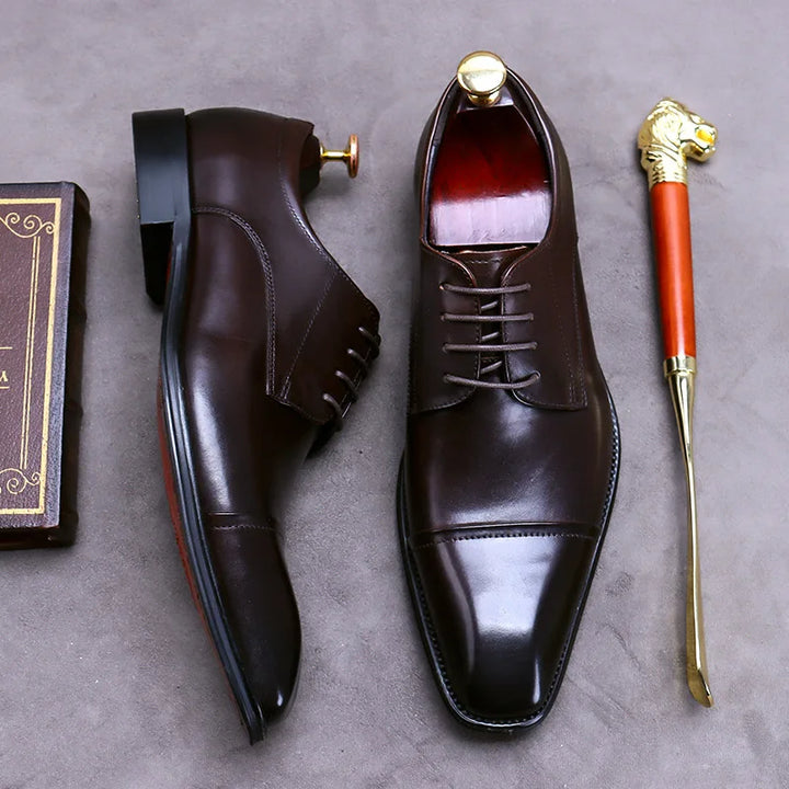 Vintém d'Ouro - Sapatos de negócios elegantes em couro