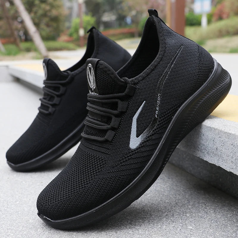 Vintém d'Ouro - Sapatos Ultra-Confortáveis Respiráveis Pretos