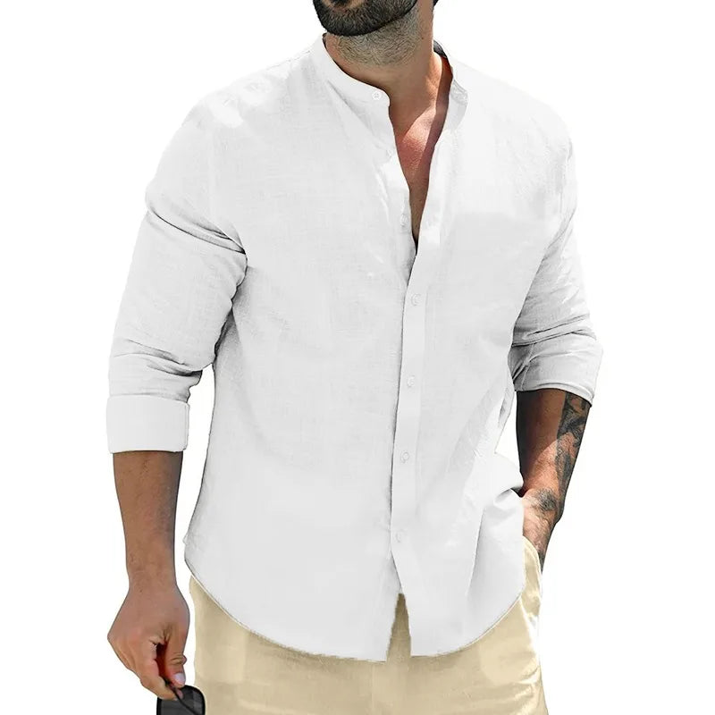 Vintém d'Ouro - Camisa de linho masculina