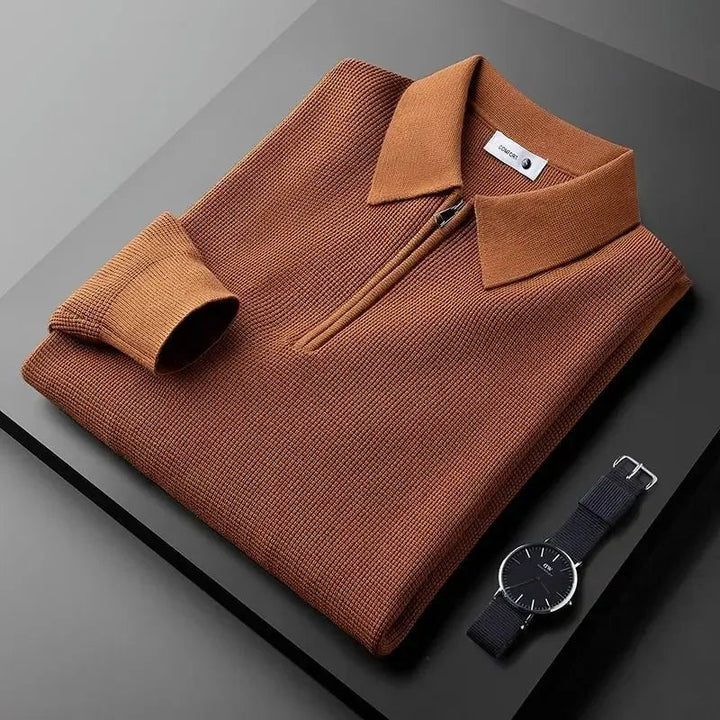 Vintém d'Ouro - Camisola elegante com fecho de correr para homem