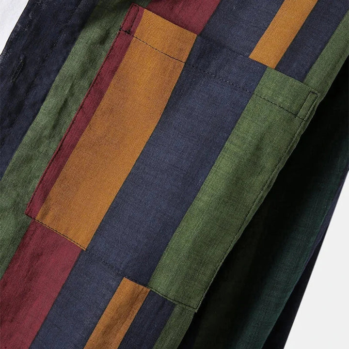 Vintém d'Ouro - Camisa Mosaico Linhas