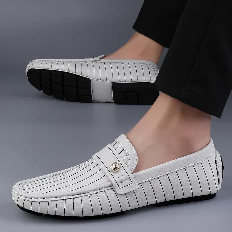 Vintém d'Ouro - Mocassins de couro elegantes