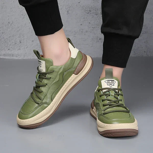 Vintém d'Ouro - Sapatos de couro com sola alta