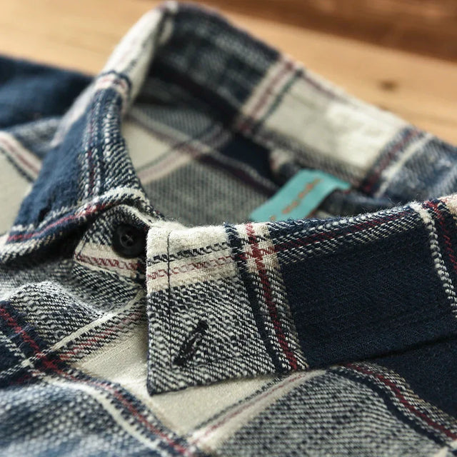 Vintém d'Ouro - Camisa xadrez elegante
