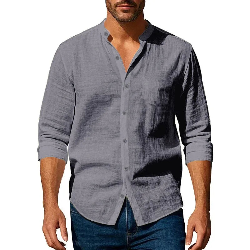 Vintém d'Ouro - Camisa de verão em algodão e linho