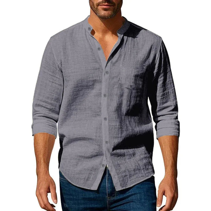 Vintém d'Ouro - Camisa de verão em algodão e linho