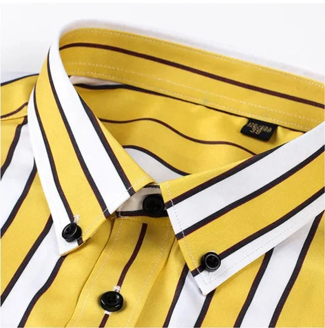 Vintém d'Ouro - Camisa casual listrada para homem