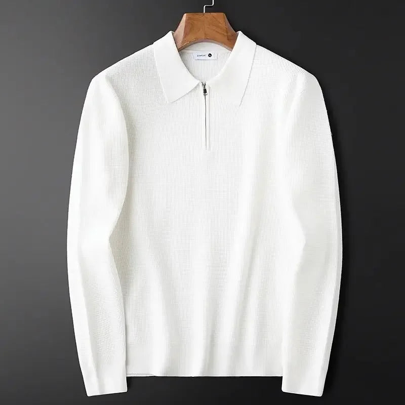 Vintém d'Ouro - Camisola elegante com fecho de correr para homem