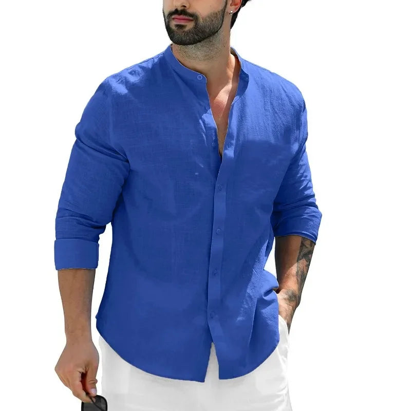 Vintém d'Ouro - Camisa casual de linho